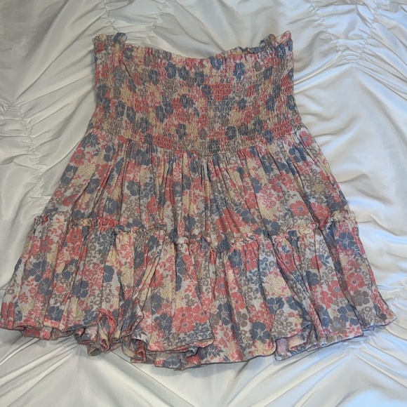 Bobi Black from Revolve Festive Floral Mini Skirt - Picture 2 of 3